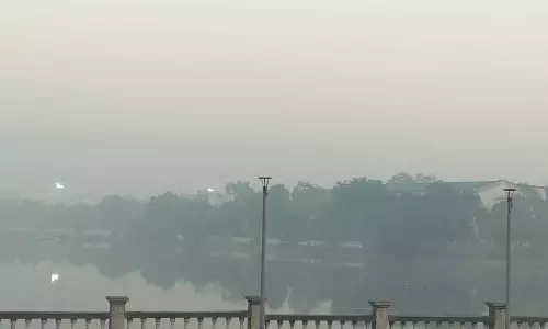 कोहरे के आगोश में राजधानी रायपुर, बूढ़ातालाब का अद्भुत नजारा