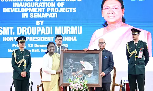 President मुर्मू मणिपुर के सेनापति जिले में एक सार्वजनिक कार्यक्रम में शामिल हुए