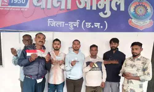 7 जुआरी गिरफ्तार, नाला के पास पुलिस की घेराबंदी में पकड़ाए