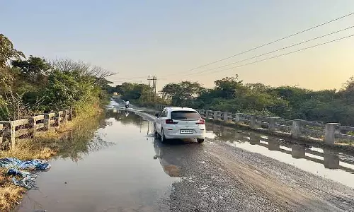 पुल पर पानी: नुकसान का डर