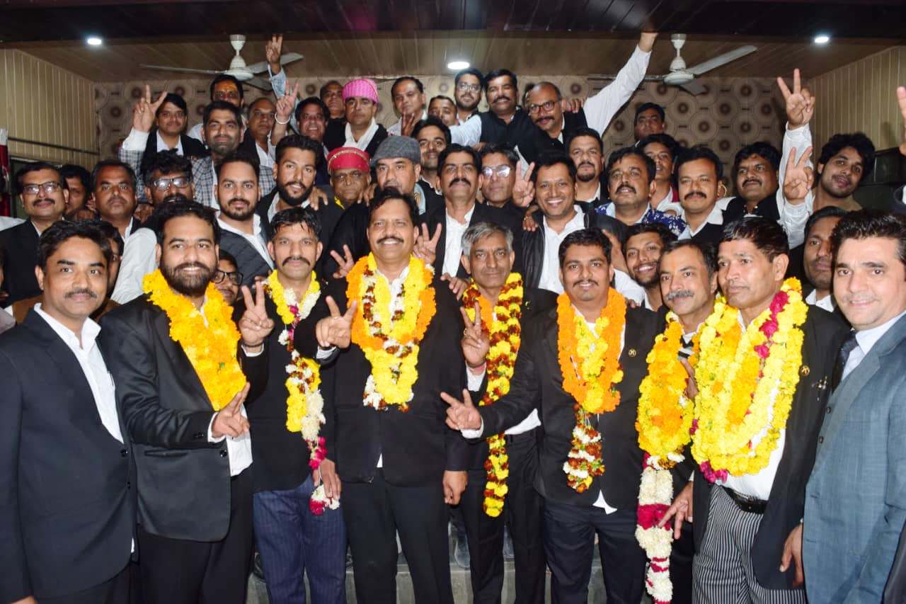 Bhilwara: उम्मेद सिंह राठौड़ बड़ी जीत से बनें भीलवाड़ा जिला अभिभाषक संस्था अध्यक्ष