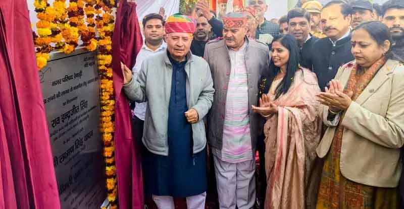 राव इंद्रजीत ने रेवाड़ी में 100 करोड़ रुपये की परियोजनाओं का उद्घाटन किया। राव इंद्रजीत ने रेवाड़ी में 100 करोड़ रुपये की परियोजनाओं का उद्घाटन किया।