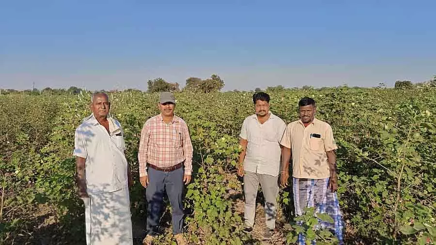 फसल सर्वेक्षण: अधिकारी ने आपत्ति दर्ज कराने वाले किसानों के खेतों का दौरा किया फसल सर्वेक्षण: अधिकारी ने आपत्ति दर्ज कराने वाले किसानों के खेतों का दौरा किया