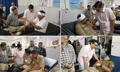 सर्वे अधिकारियों पर 500 ग्रामीणों ने किया हमला, सभी घायल