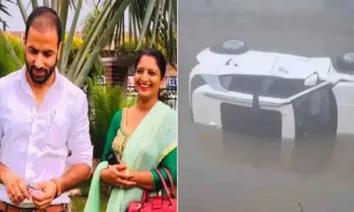 Punjab में घने कोहरे के कारण कार नहर में गिरने से टीचर दंपति की मौत हो गई Punjab में घने कोहरे के कारण कार नहर में गिरने से टीचर दंपति की मौत हो गई