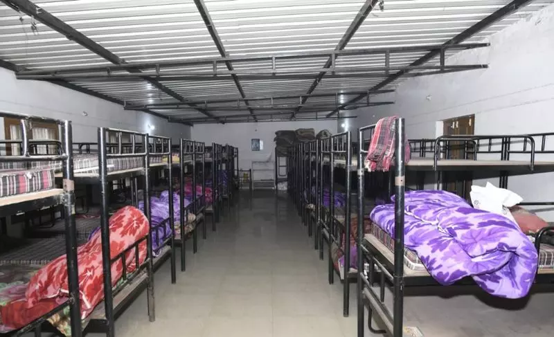 Kurukshetra में आठ शेल्टरों में रात रुकने की व्यवस्था की गई Kurukshetra में आठ शेल्टरों में रात रुकने की व्यवस्था की गई