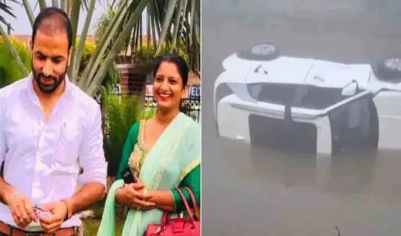 Punjab में घने कोहरे के कारण कार नहर में गिरने से टीचर दंपति की मौत हो गई Punjab में घने कोहरे के कारण कार नहर में गिरने से टीचर दंपति की मौत हो गई