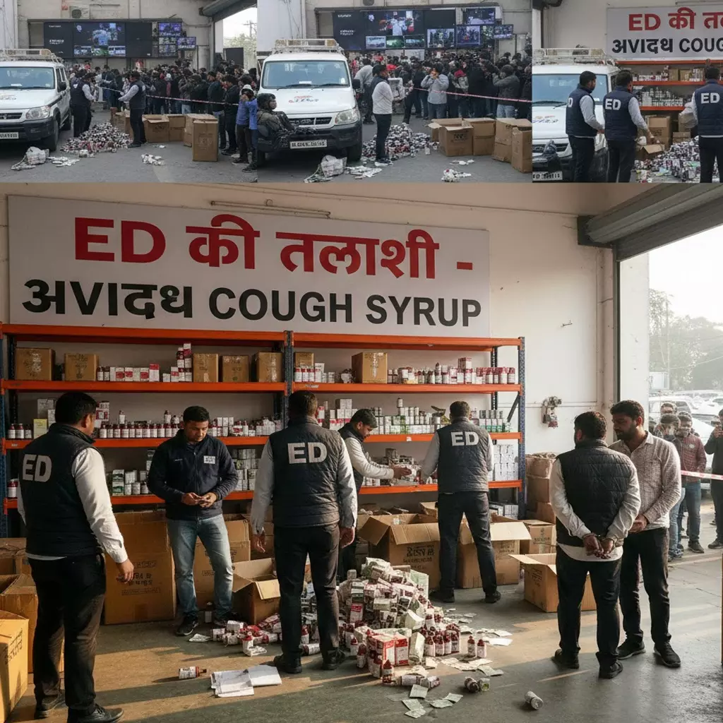 कफ सिरप के अवैध कारोबार पर ED का शिकंजा, कई राज्यों में तलाशी कफ सिरप के अवैध कारोबार पर ED का शिकंजा, कई राज्यों में तलाशी