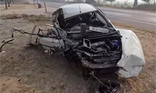 Haryana: सड़क हादसा, चाचा-भतीजे की मौत, 2 घायल
