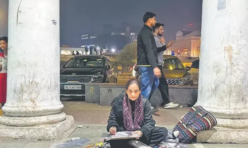 Delhi : एक चित्र बनाने वाले का चित्र