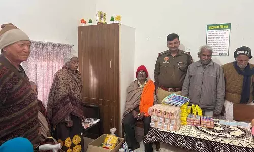 Ambala police ने वृद्धाश्रम को खाना और ज़रूरी सामान दिया