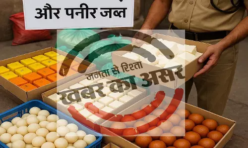 खाद्य सुरक्षा की बड़ी कार्रवाई, रायपुर में 14.63 लाख की नकली मिठाई और पनीर जब्त