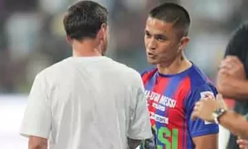 Sunil Chhetri ने लियोनेल मेसी से मिलने के अनुभव को इंस्टाग्राम पर साझा किया Sunil Chhetri ने लियोनेल मेसी से मिलने के अनुभव को इंस्टाग्राम पर साझा किया
