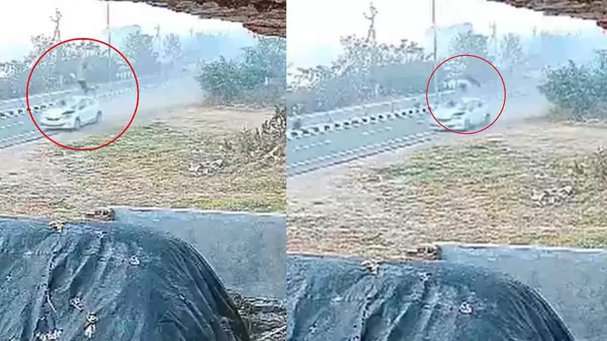 Telangana: मेडक में तेज़ कार ने पैदल आदमी को उछाल दिया Telangana: मेडक में तेज़ कार ने पैदल आदमी को उछाल दिया