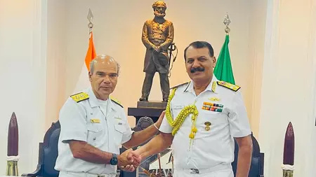 नौसेना के प्रमुख का ब्राजील दौरा, दोनों देशों की समुद्री साझेदारी को मिली नई मजबूती नौसेना के प्रमुख का ब्राजील दौरा, दोनों देशों की समुद्री साझेदारी को मिली नई मजबूती