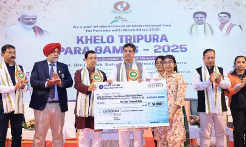 दिव्यांग एथलीट समाज को प्रेरित करते हैं: त्रिपुरा CM दिव्यांग एथलीट समाज को प्रेरित करते हैं: त्रिपुरा CM