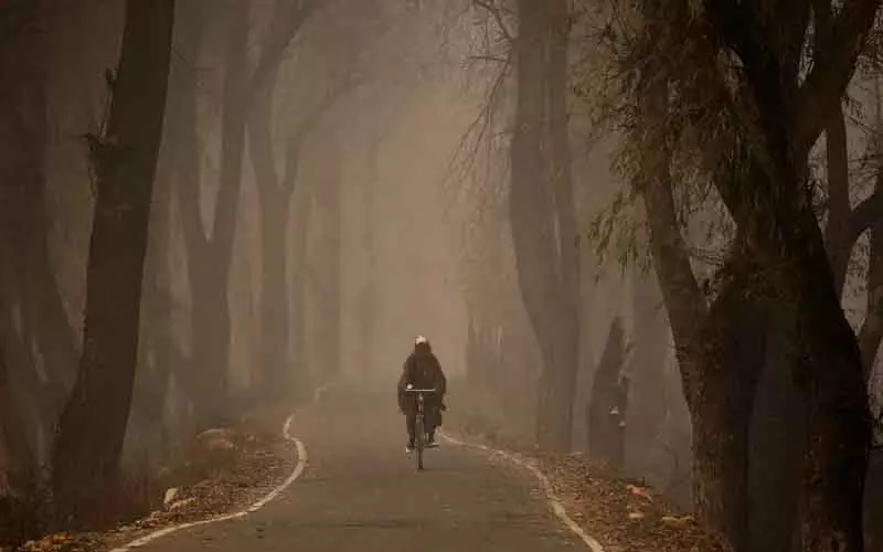 कोहरे और बादलों के कारण Kashmir में रात का तापमान फ्रीजिंग पॉइंट से ऊपर कोहरे और बादलों के कारण Kashmir में रात का तापमान फ्रीजिंग पॉइंट से ऊपर