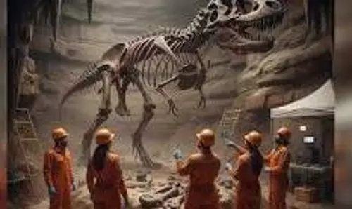 Jurassic Dinosaur Fossil Discovery: वैज्ञानिकों ने खोजा चमकता खजाना,डायनासोर के गले और पेट से मिली हैरान करने वाली चीज