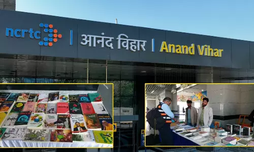 New Delhi: नमो भारत स्टेशन पर सफर और साहित्य का संगम
