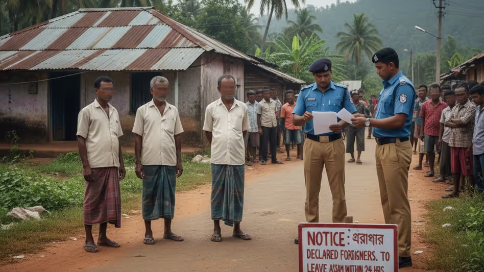 Assam : चार घोषित विदेशियों को 24 घंटे के अंदर असम छोड़ने का आदेश दिया Assam : चार घोषित विदेशियों को 24 घंटे के अंदर असम छोड़ने का आदेश दिया