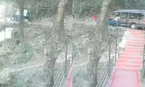 Himachal Pradesh: पर्यटकों से भरा वाहन नीचे लुढ़का, डलहौजी में भयानक हादसा टला Himachal Pradesh: पर्यटकों से भरा वाहन नीचे लुढ़का, डलहौजी में भयानक हादसा टला