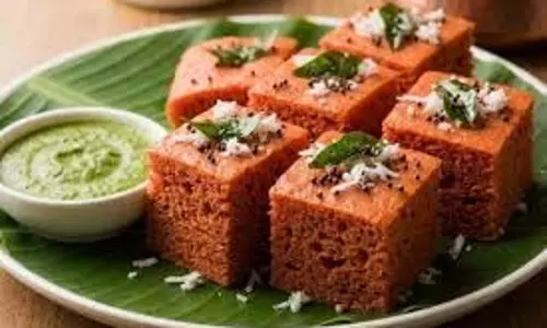 Tomato Dhokla Recipe: खट्टा-मीठा स्वाद ट्राई करें टमाटर ढोकला Tomato Dhokla Recipe: खट्टा-मीठा स्वाद ट्राई करें टमाटर ढोकला