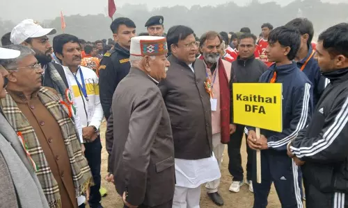 Haryana : शहरी स्थानीय निकाय मंत्री ने जोनल फुटबॉल लीग के उद्घाटन समारोह में भाग लिया
