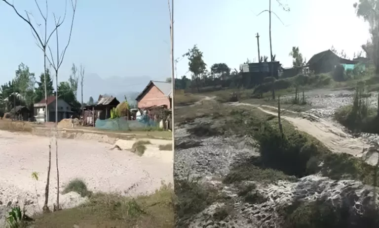 Assam: लखीमपुर में खेती की जमीन बंजर, ग्रामीण बाढ़ नियंत्रण की अपील कर रहे Assam: लखीमपुर में खेती की जमीन बंजर, ग्रामीण बाढ़ नियंत्रण की अपील कर रहे