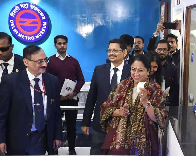 सीएम रेखा ने मेट्रो म्यूजियम का उद्घाटन किया। सीएम रेखा ने मेट्रो म्यूजियम का उद्घाटन किया।