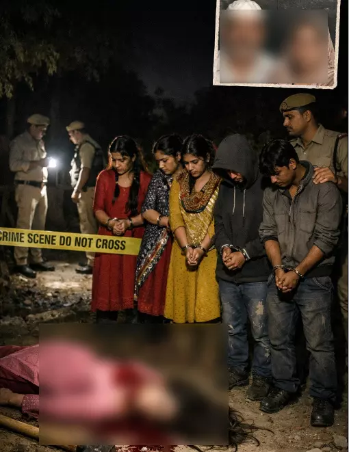 रात 1 बजे मिलने आई गर्लफ्रेंड की हत्या, प्रेमी और 4 बहनें गिरफ्तार रात 1 बजे मिलने आई गर्लफ्रेंड की हत्या, प्रेमी और 4 बहनें गिरफ्तार