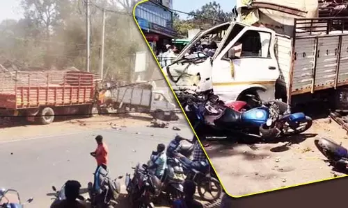 सुनाबेड़ा में NH-26 पर ट्रक ब्रेक फेल होने से बड़ा हादसा हुआ सुनाबेड़ा में NH-26 पर ट्रक ब्रेक फेल होने से बड़ा हादसा हुआ