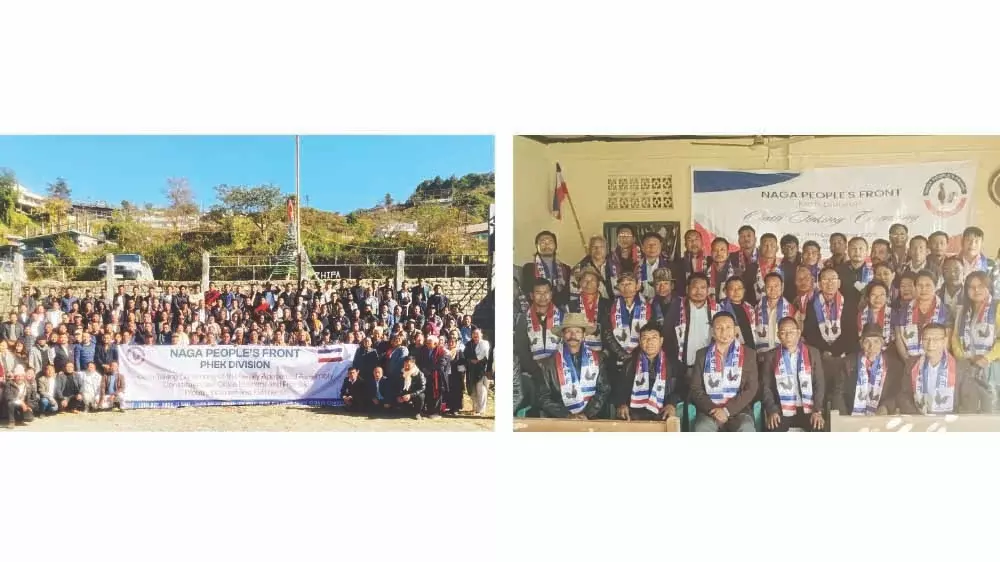 Nagaland : एनपीएफ फेक और मोन में शपथ ग्रहण कार्यक्रम आयोजित हुआ।