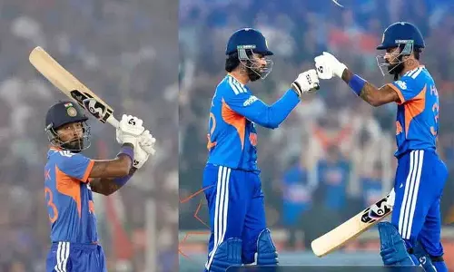 Pandya और तिलक की फिफ्टी ने भारत को बड़ा स्कोर दिया Pandya और तिलक की फिफ्टी ने भारत को बड़ा स्कोर दिया