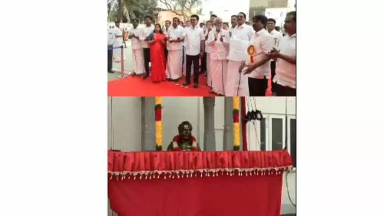 CM Stalin ने कोलाथुर में कई इंफ्रा प्रोजेक्ट्स का शिलान्यास किया CM Stalin ने कोलाथुर में कई इंफ्रा प्रोजेक्ट्स का शिलान्यास किया