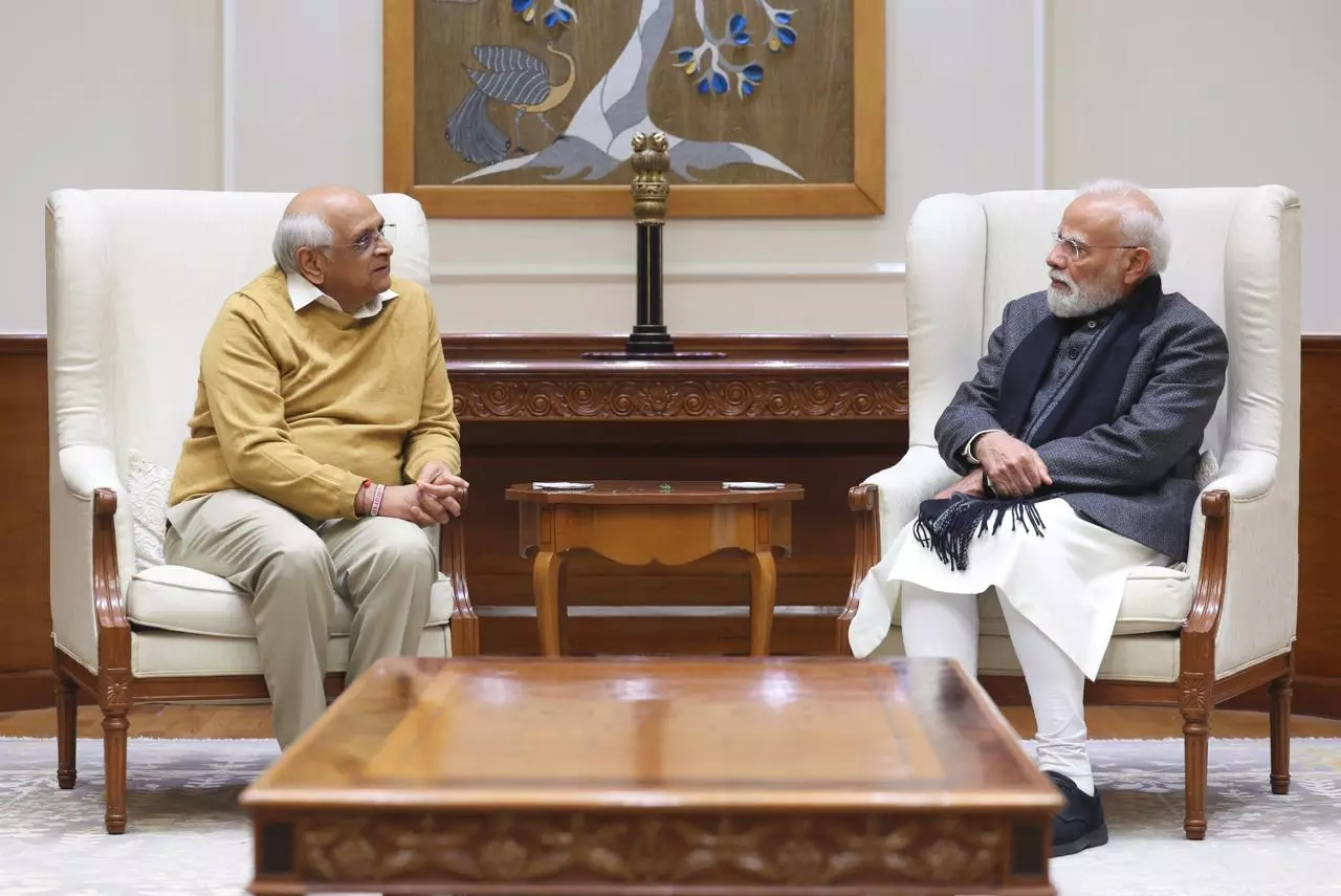 मुख्यमंत्री भूपेंद्र पटेल ने प्रधानमंत्री मोदी के साथ विकास और जनता कल्याण पर चर्चा की मुख्यमंत्री भूपेंद्र पटेल ने प्रधानमंत्री मोदी के साथ विकास और जनता कल्याण पर चर्चा की