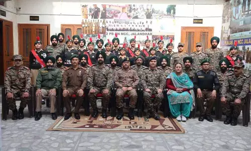 ग्रुप कमांडर ने 2 PB NCC बटालियन में ट्रेनिंग और उपलब्धियों की समीक्षा की