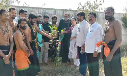 पूर्व पार्षद ने Green India चैलेंज के लिए पौधे लगाए