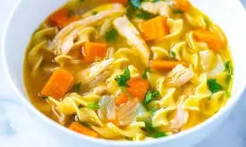 Chicken Noodle Soup:घर पर ऐसे बनाएं चिकन नूडल्स सूप Chicken Noodle Soup:घर पर ऐसे बनाएं चिकन नूडल्स सूप