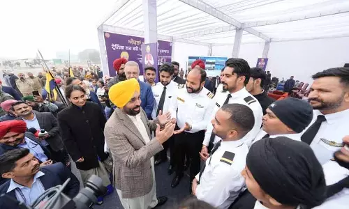Punjab: मान का दावा है कि राज्य एक प्रमुख एविएशन हब बनेगा Punjab: मान का दावा है कि राज्य एक प्रमुख एविएशन हब बनेगा