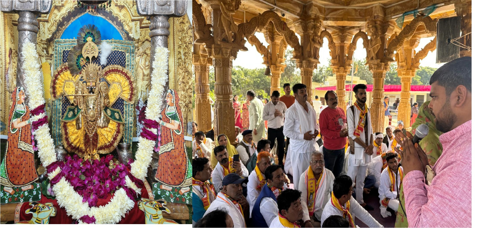 Bhilwara: सांवरिया सेठ मंदिर नौगांवा में गूंजे गुंजन म्यूजिक के सुर, सुमधुर प्रस्तुतियों से हर भक्त हुआ मंत्रमुग्ध