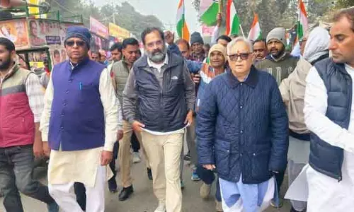 कांग्रेस के नेतृत्व वाली सद्भावना यात्रा का रेवाड़ी में समापन हुआ
