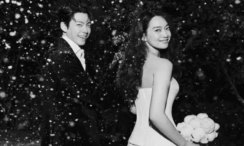 Kim Woo Bin और शिन मिन आह की शादी की तस्वीरों में होमटाउन चा-चा-चा का टच नज़र आया