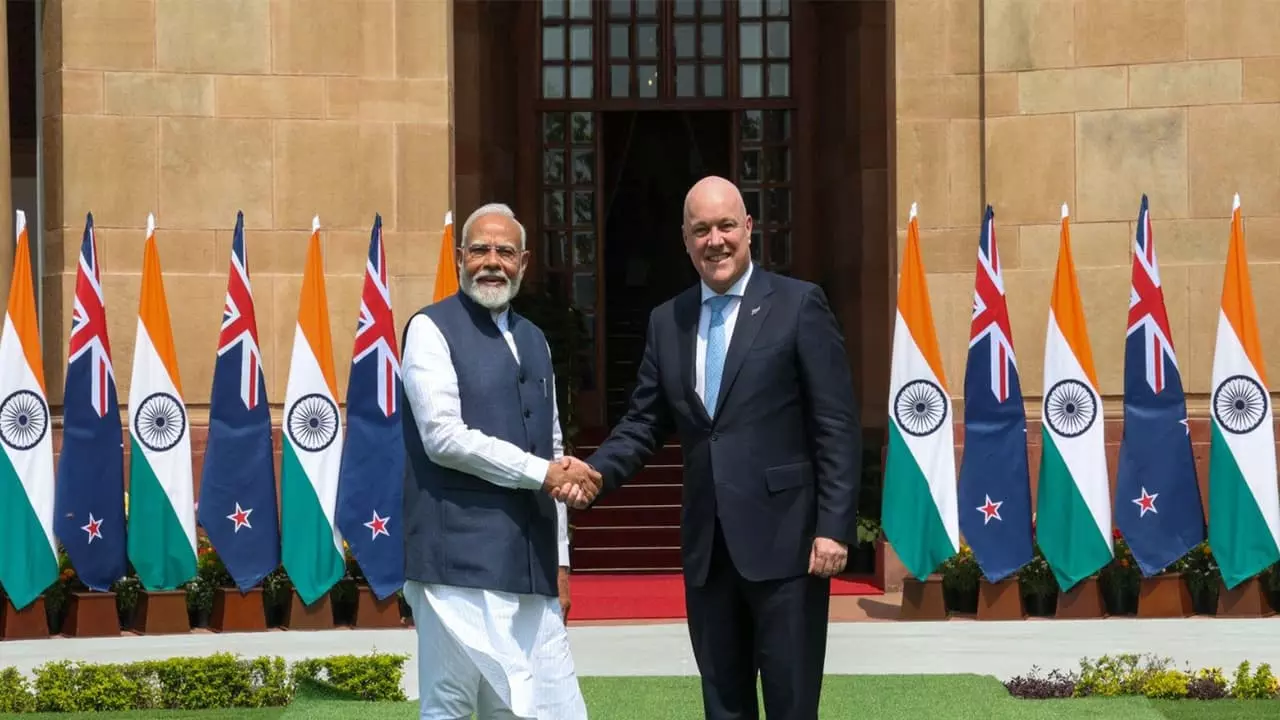 भारत-न्यूजीलैंड FTA पर सहमति, 5 साल में व्यापार दोगुना करने का लक्ष्य भारत-न्यूजीलैंड FTA पर सहमति, 5 साल में व्यापार दोगुना करने का लक्ष्य
