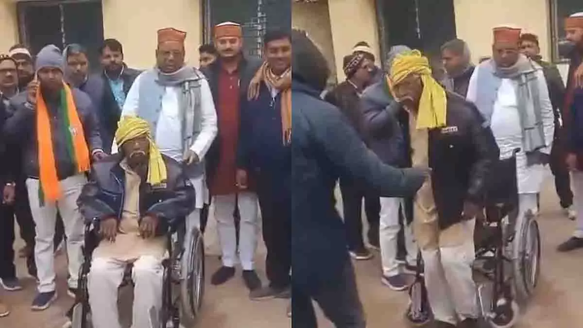 व्हीलचेयर मिलने के बाद चलने का वीडियो वायरल, Sultanpur में विवाद व्हीलचेयर मिलने के बाद चलने का वीडियो वायरल, Sultanpur में विवाद