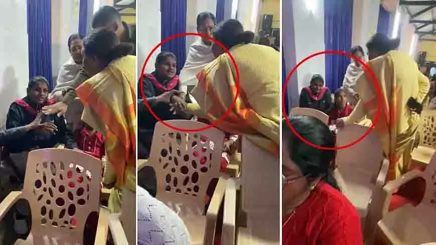 जबलपुर: BJP उपाध्यक्ष अंजू भार्गव पर नेत्रहीन महिला के साथ मारपीट का आरोप जबलपुर: BJP उपाध्यक्ष अंजू भार्गव पर नेत्रहीन महिला के साथ मारपीट का आरोप