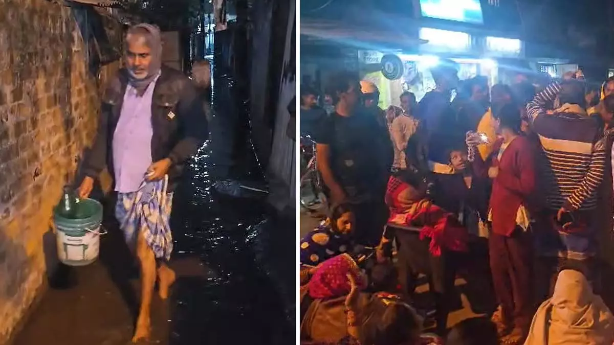 Howrah में सीवर का पानी सड़क पर भर गया, स्थानीय लोगों ने विरोध प्रदर्शन किया Howrah में सीवर का पानी सड़क पर भर गया, स्थानीय लोगों ने विरोध प्रदर्शन किया