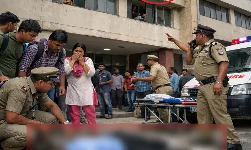 कलिंगा यूनिवर्सिटी की इमारत से गिरी नाइजीरियाई छात्र, मौत
