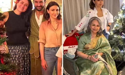 Soha Ali Khan ने करीना, सैफ और शर्मिला के साथ पटौदी परिवार की क्रिसमस तैयारी साझा की