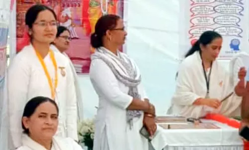 Bhiwani: सिद्धि धाम में धार्मिक और आध्यात्मिक विचार विमर्श Bhiwani: सिद्धि धाम में धार्मिक और आध्यात्मिक विचार विमर्श