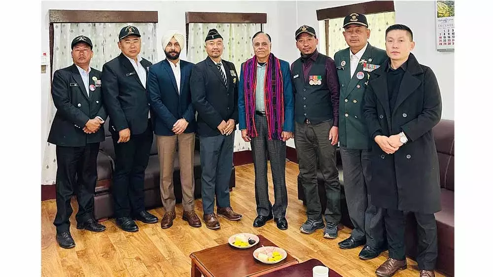 Nagaland : ESMLN ने पूर्व सैनिकों के कल्याण के मुद्दे पर CFMG चेयरमैन से बात की